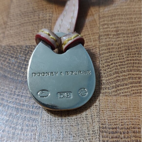 Dooney & Bourke blue duck key tag fob purse charm leather EUC - Picture 3 of 5